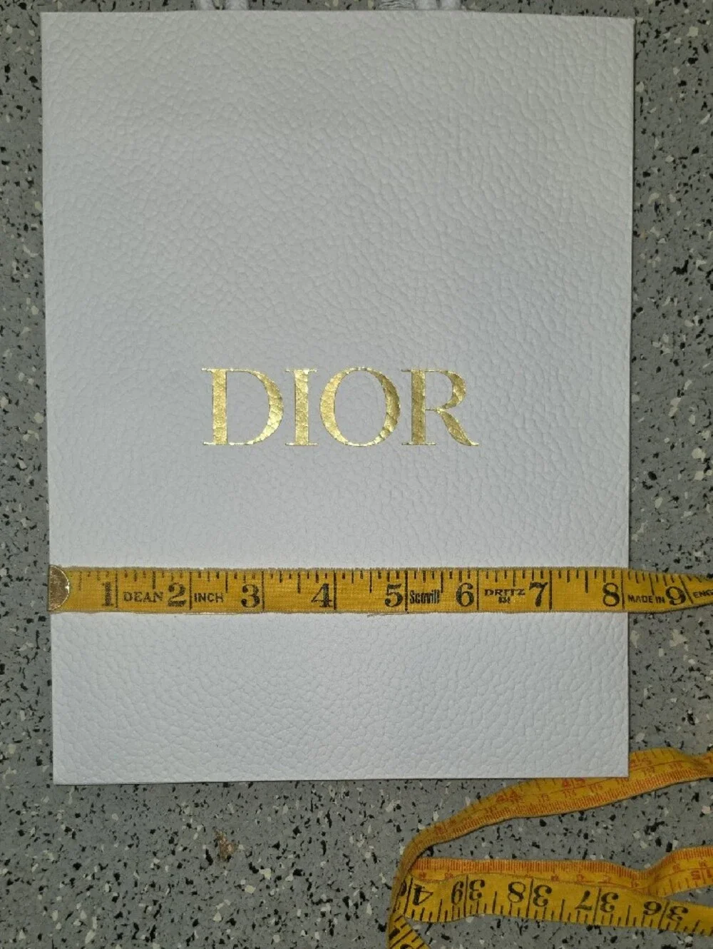 Dior white textured